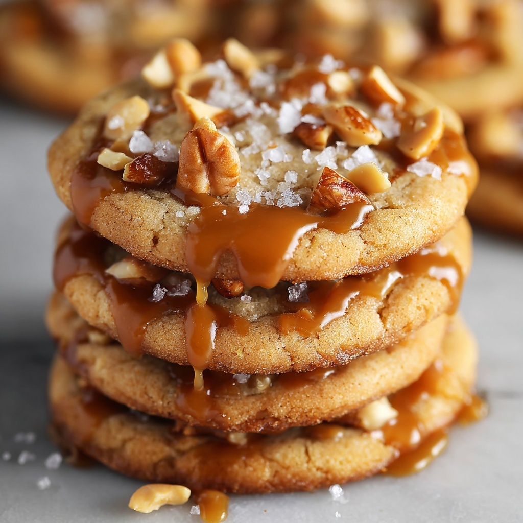 Salted Caramel Crunch Cookies Recipe - Recipe Image