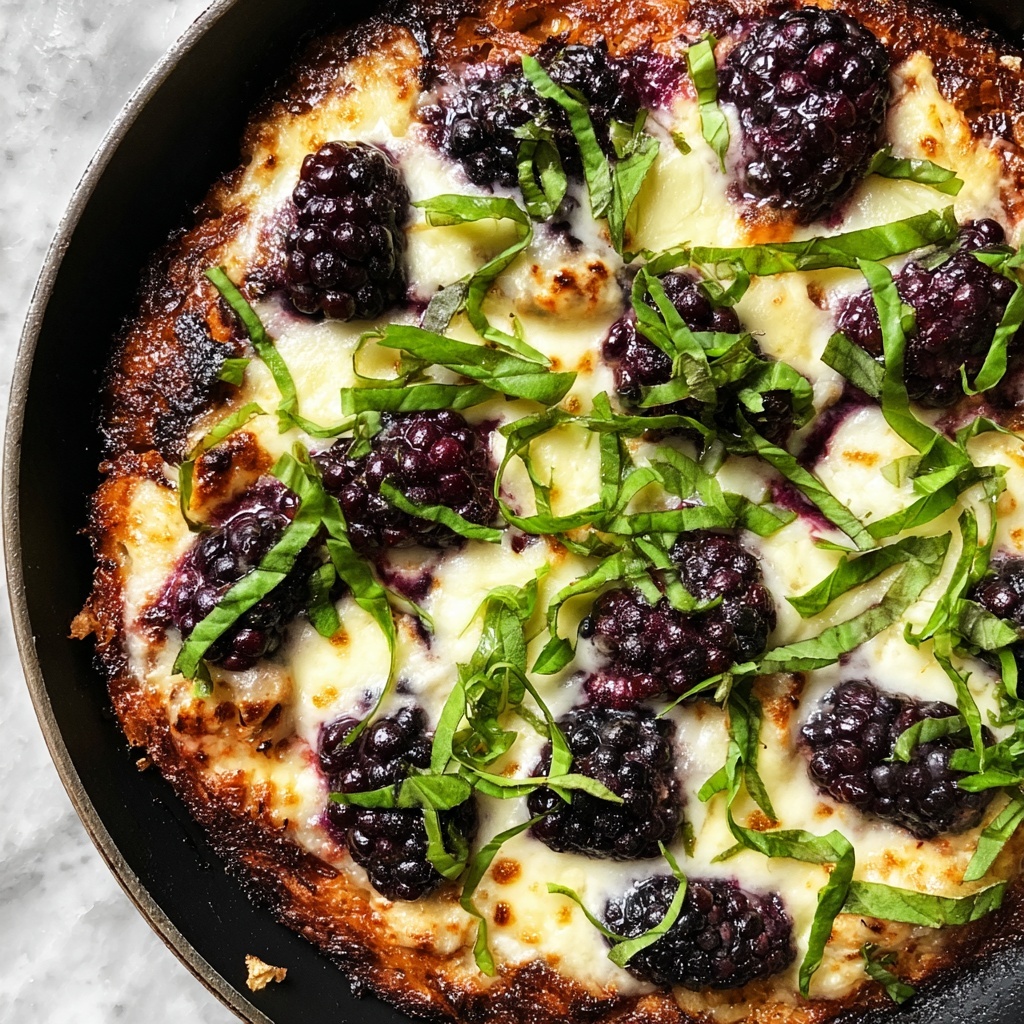 Blackberry Basil Ricotta Pizza Recipe - Recipe Image