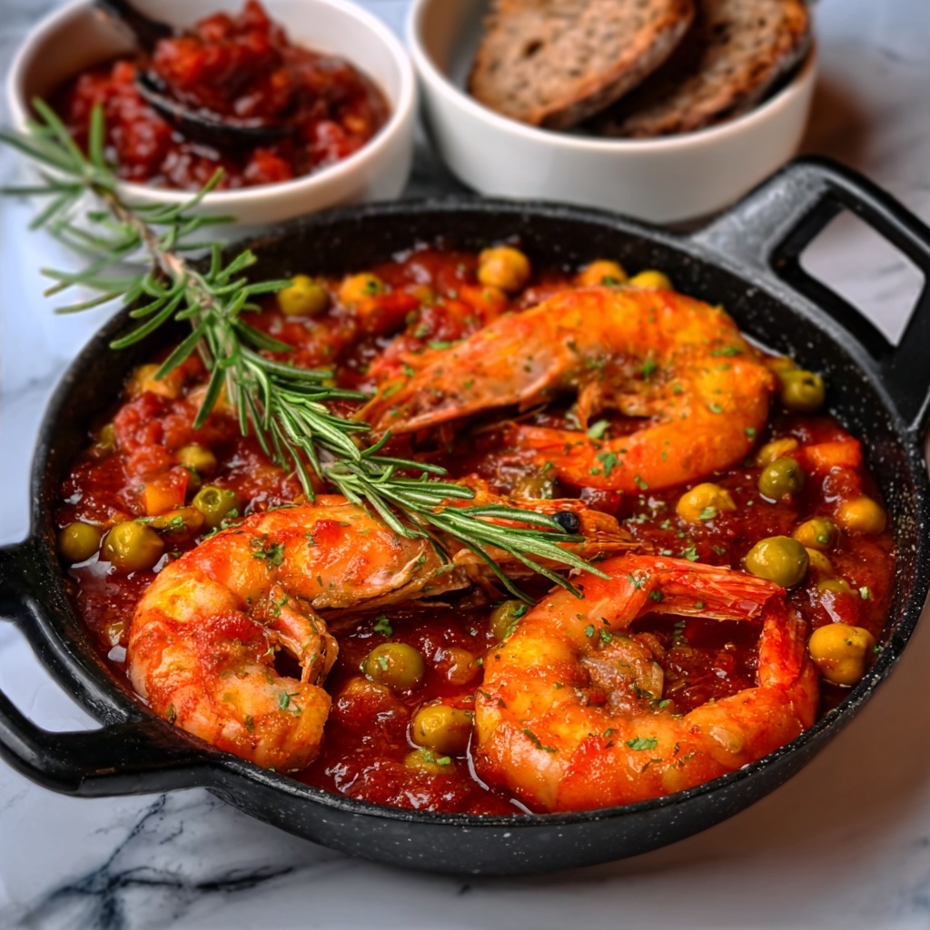 Colossal Shrimp in a Spicy Tomato Sauce Recipe - Recipe Image