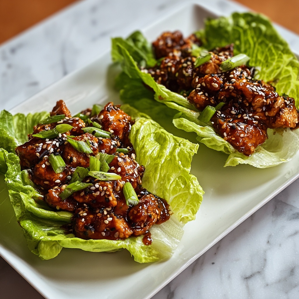 Teriyaki Chicken Lettuce Wraps Recipe - Recipe Image