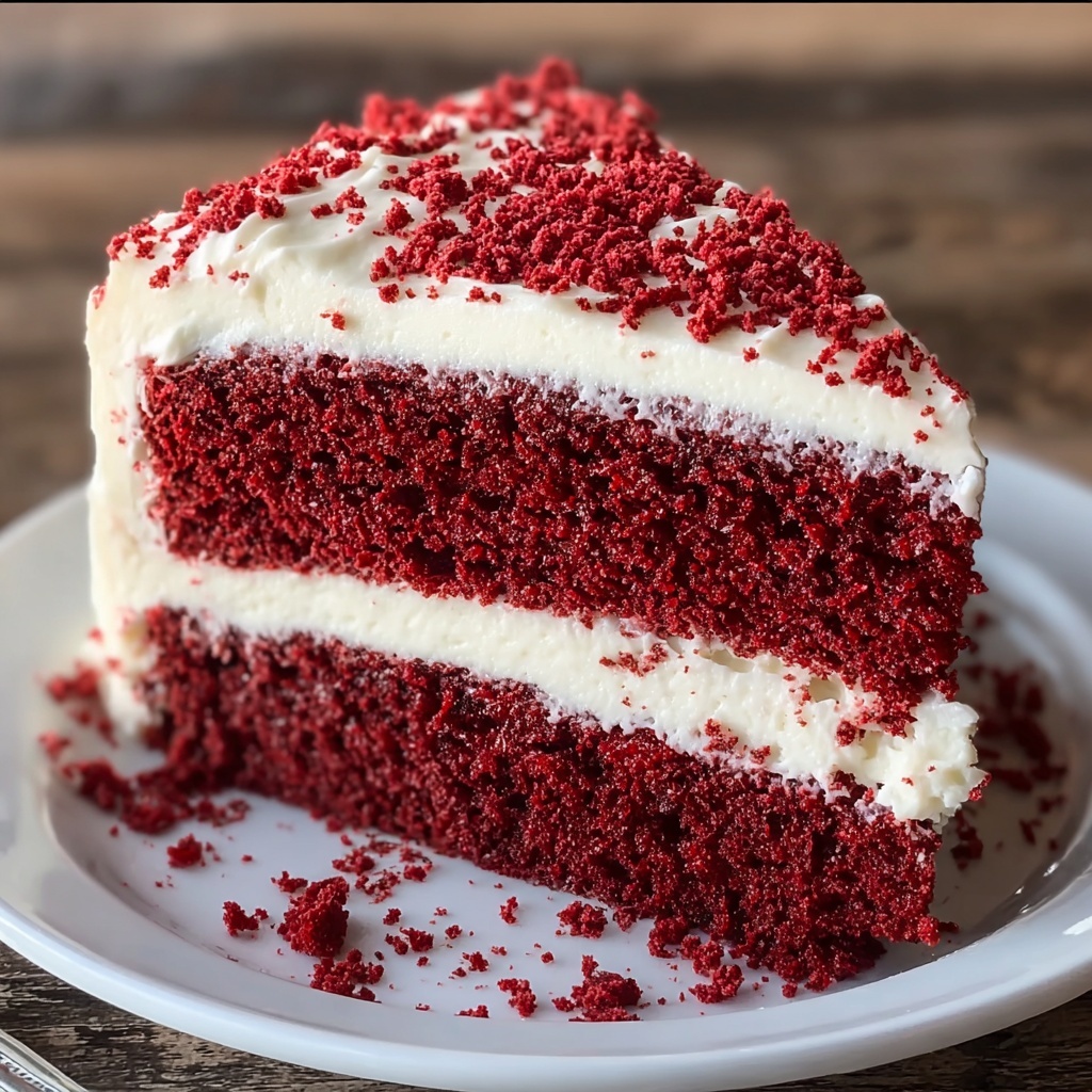 Red Velvet Cake with Cream Cheese Frosting Recipe - Recipe Image