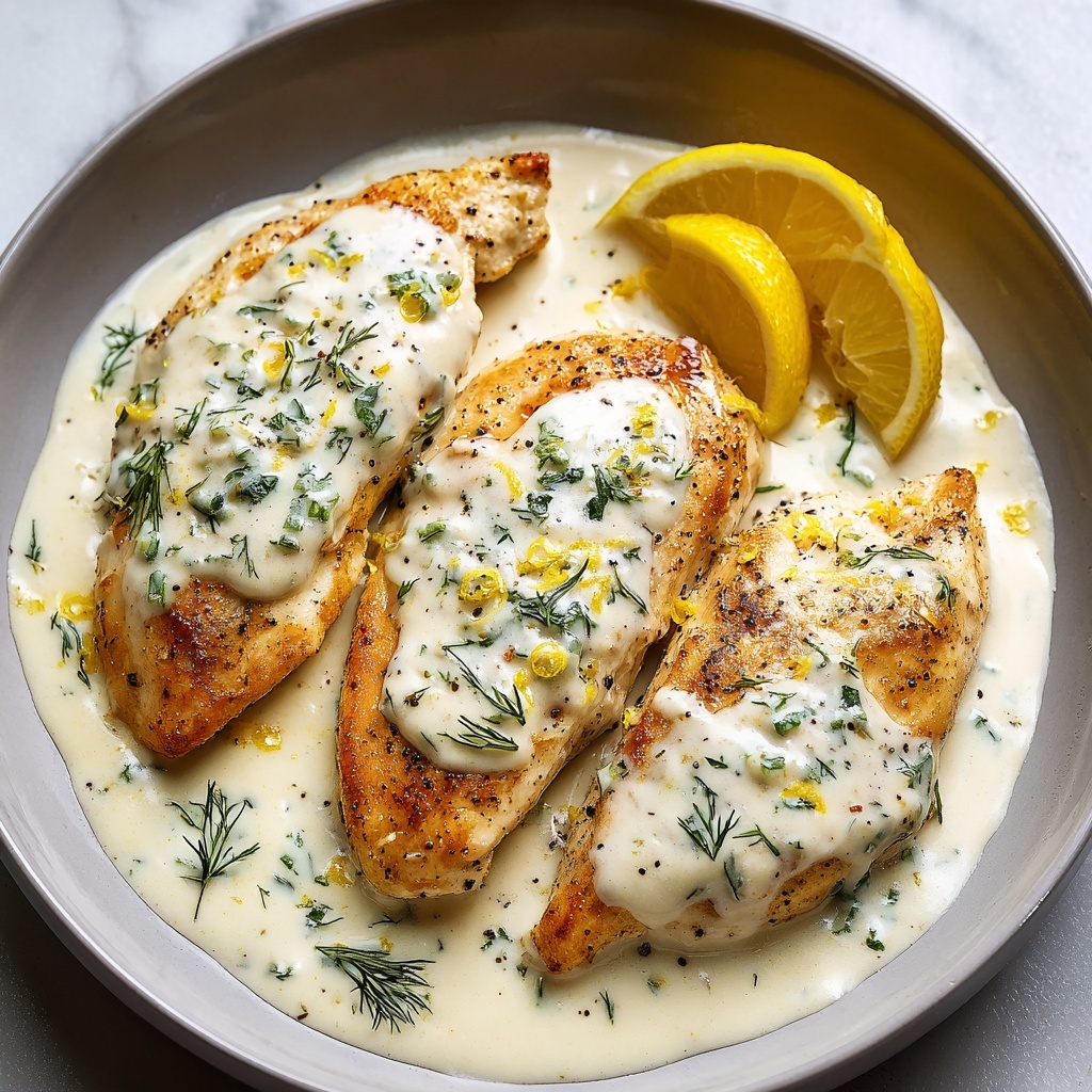 Creamy Lemon Chicken with Parmesan Sauce Recipe - Recipe Image