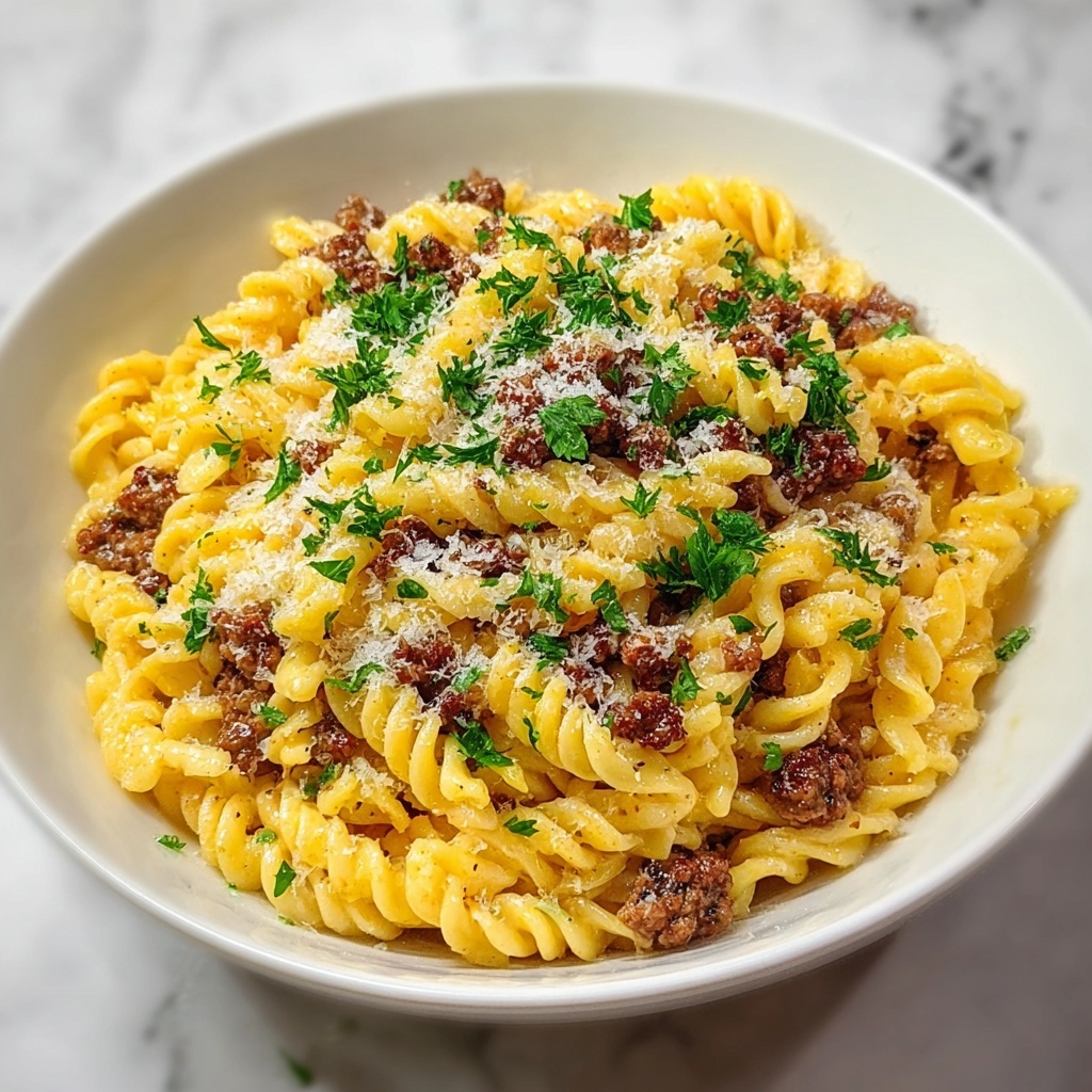 Creamy Cheesy Garlic Butter Linguine Recipe - Recipe Image