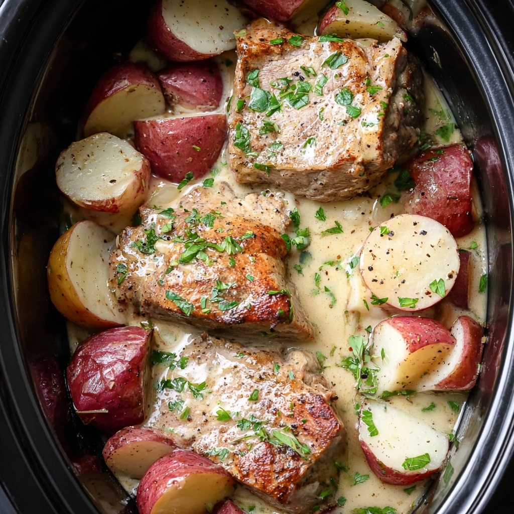 Slow Cooker Ranch Beef Chops Recipe - Recipe Image