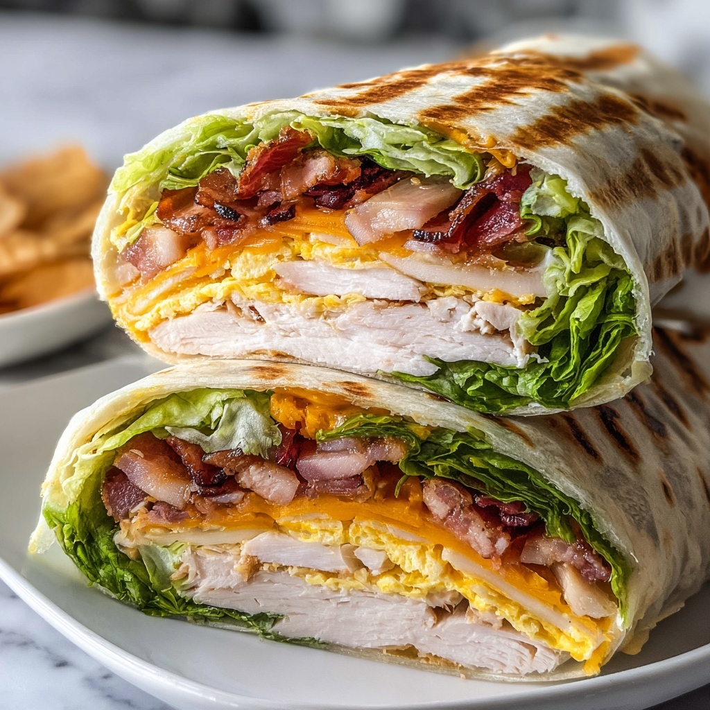 Turkey Ranch Club Wraps Recipe - Recipe Image