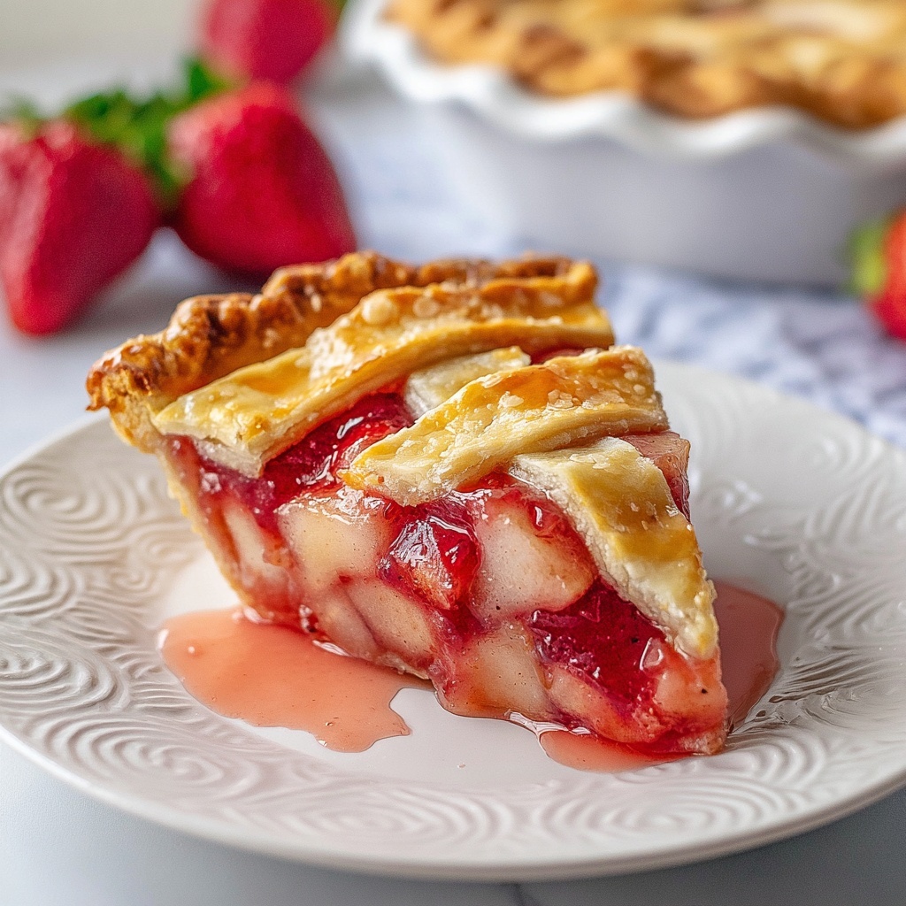 Strawberry Rhubarb Pie Recipe - Recipe Image