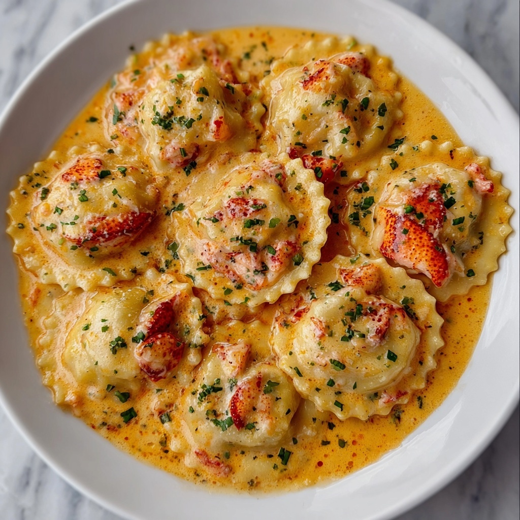 Lobster Ravioli in Lemon Butter Sauce Recipe - Recipe Image