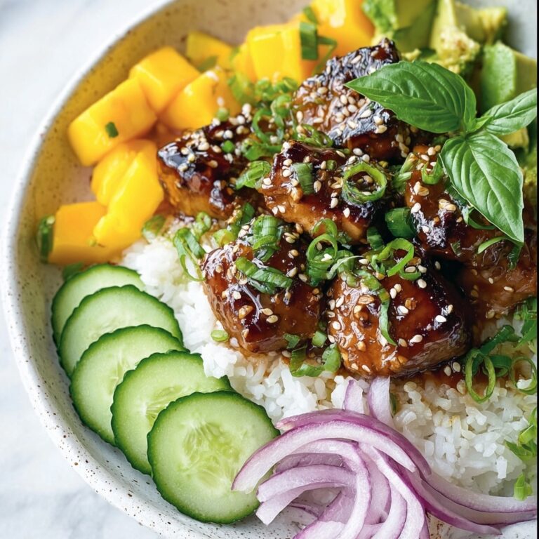 Teriyaki Salmon Rice Bowl with Mango Recipe