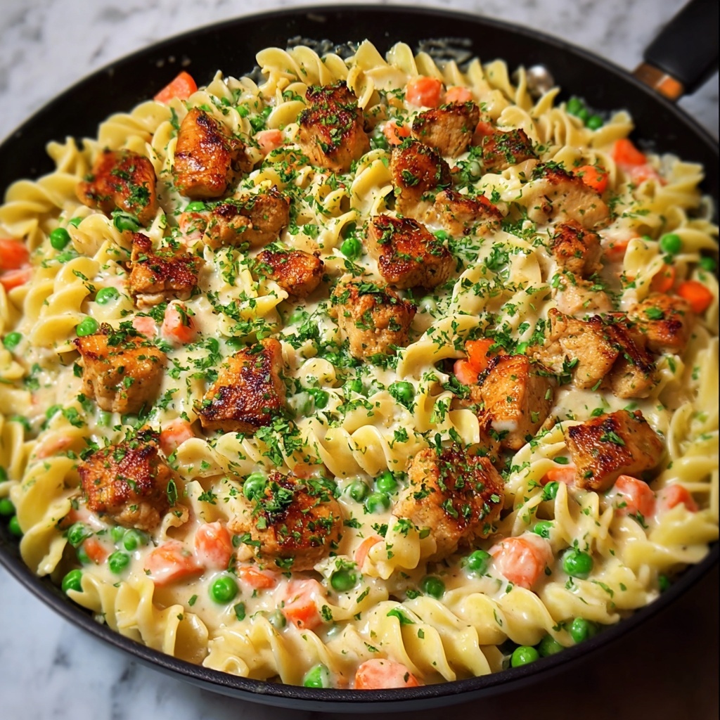 Creamy Chicken Pasta Pot Recipe - Recipe Image