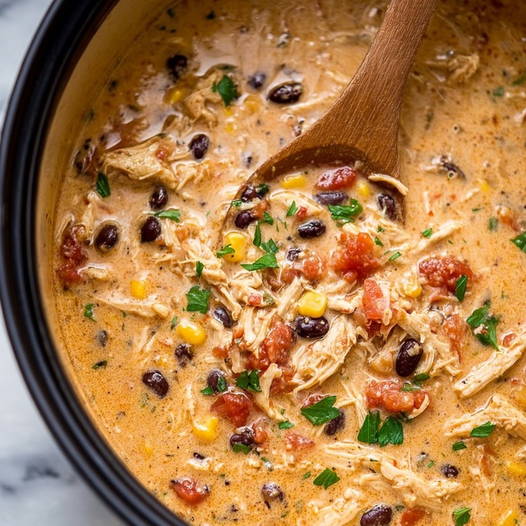 Slow Cooker Cream Cheese Crack Chicken Chili Recipe - Recipe Image