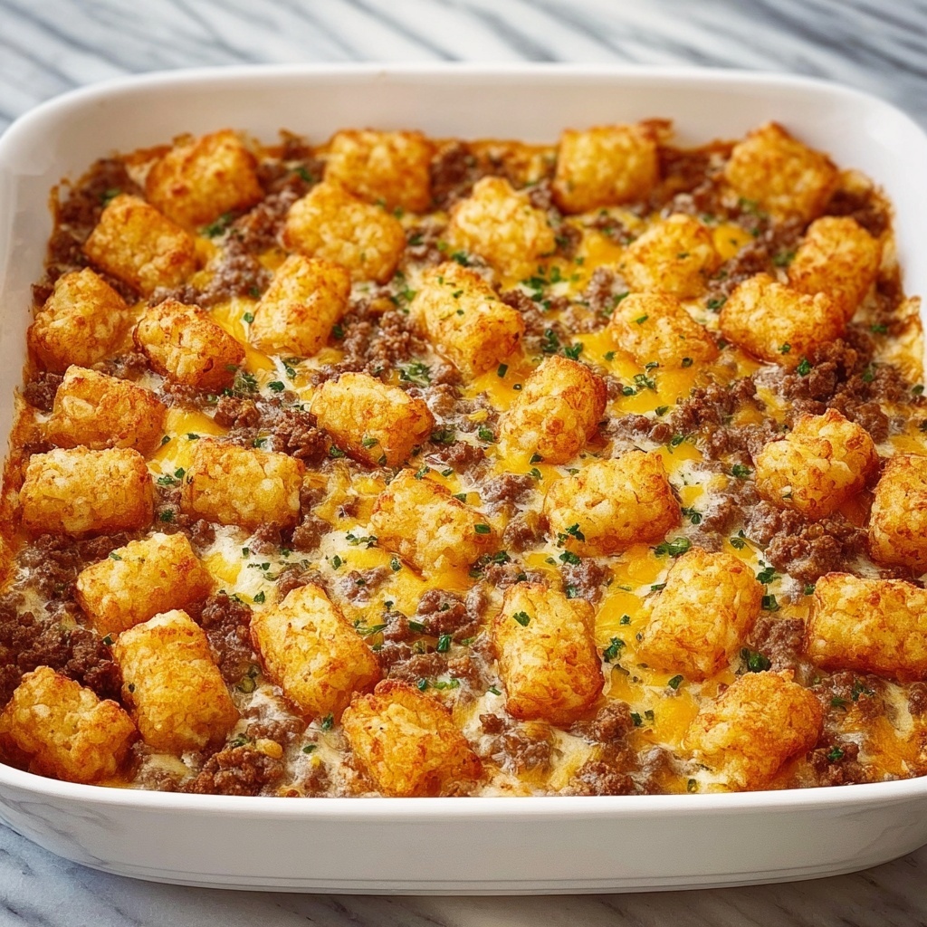 Tater Tot Sausage Breakfast Casserole Recipe - Recipe Image