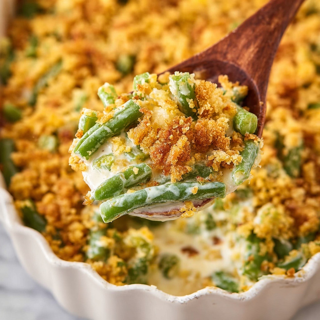 Yum Yum Green Bean Casserole Recipe - Recipe Image