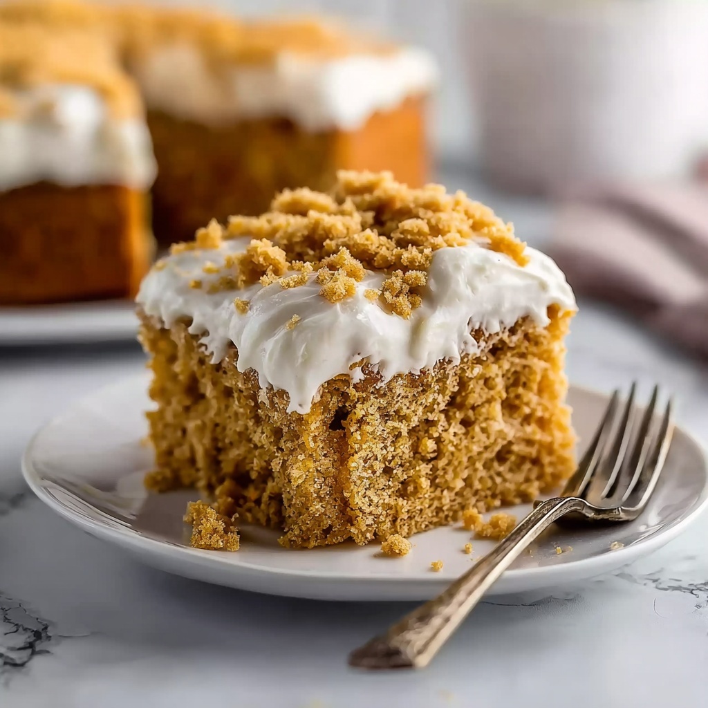 Pumpkin Coffee Cake with Spiced Crumb Topping and Pumpkin Spice Drizzle Recipe - Recipe Image