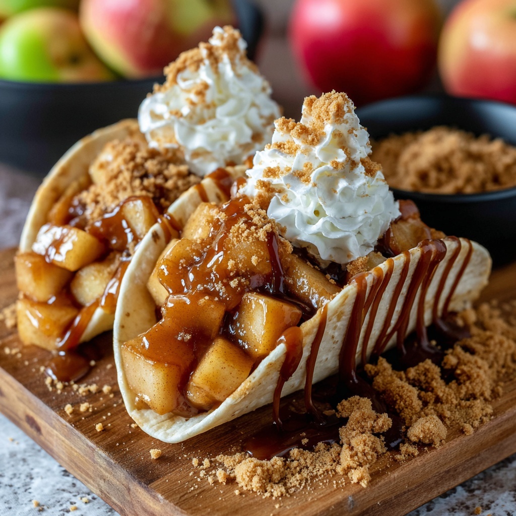 Apple Cheesecake Tacos Recipe - Recipe Image