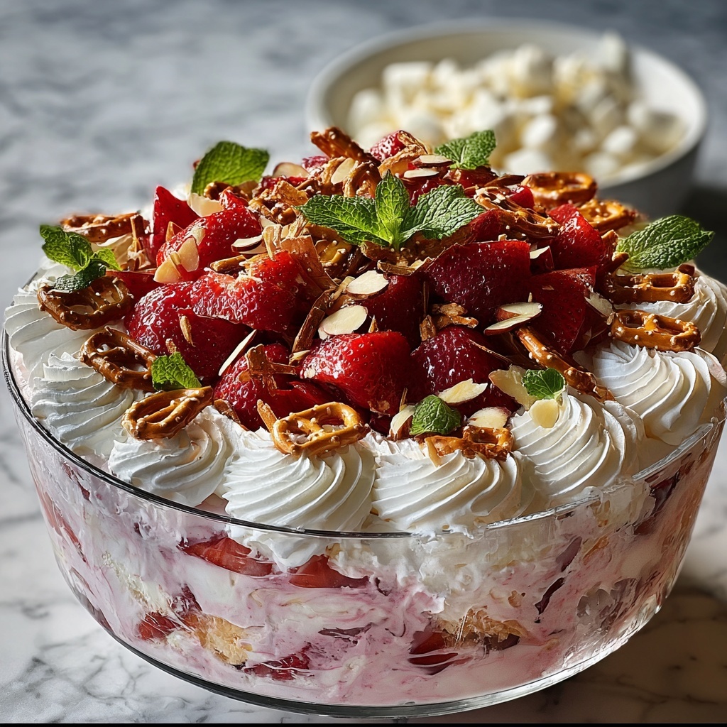 Strawberry Pretzel Salad Recipe - Recipe Image