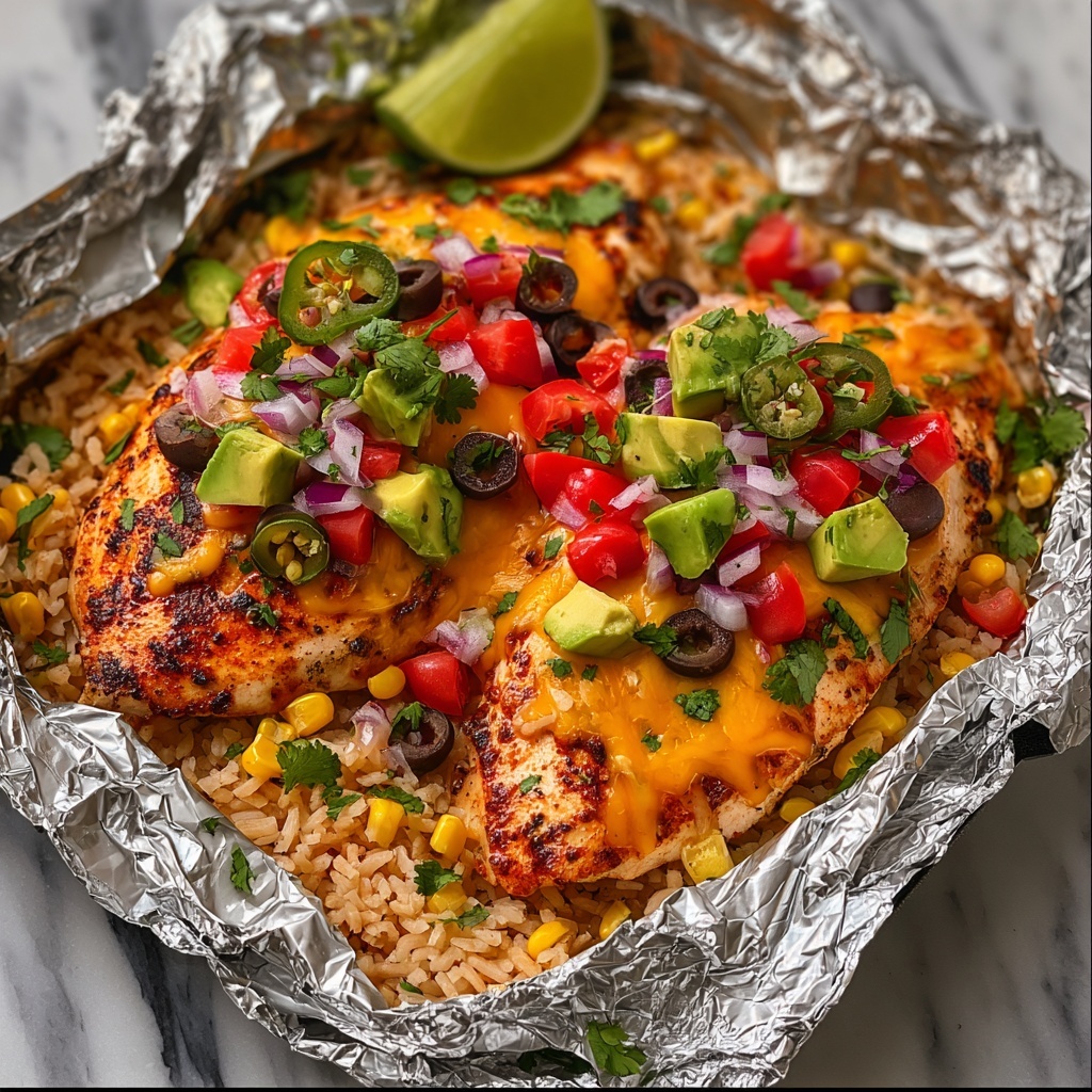 Santa Fe Chicken Foil Packets Recipe - Recipe Image