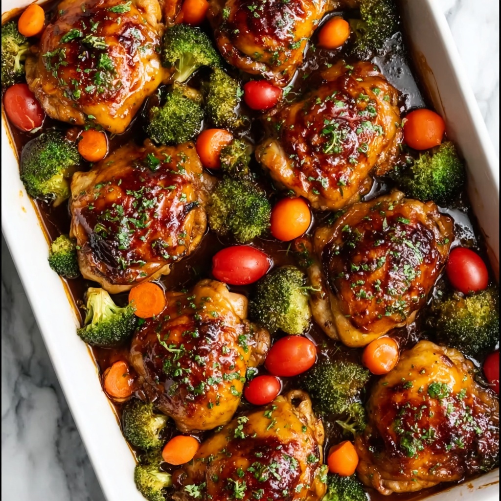 One Pan Balsamic Chicken and Veggies Recipe - Recipe Image