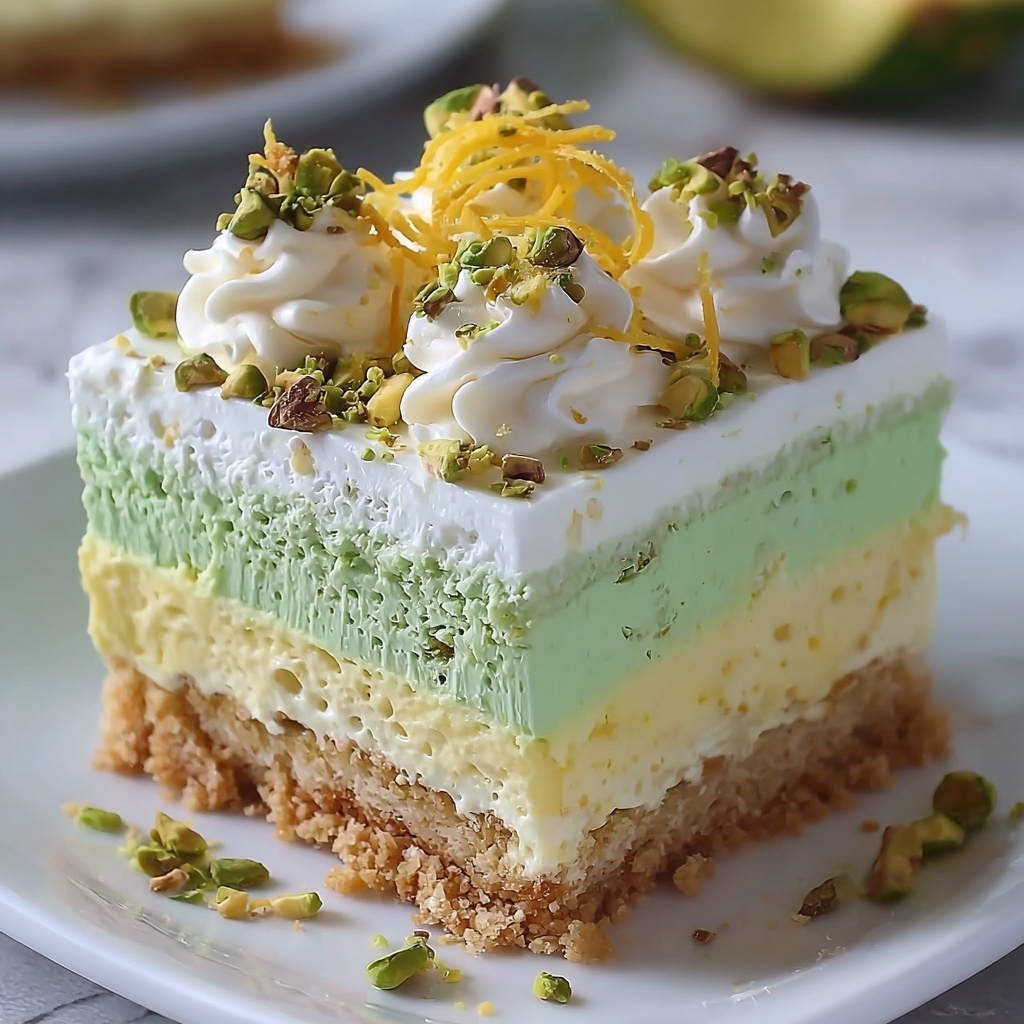 Tropical Pistachio Bliss Cake Recipe - Recipe Image