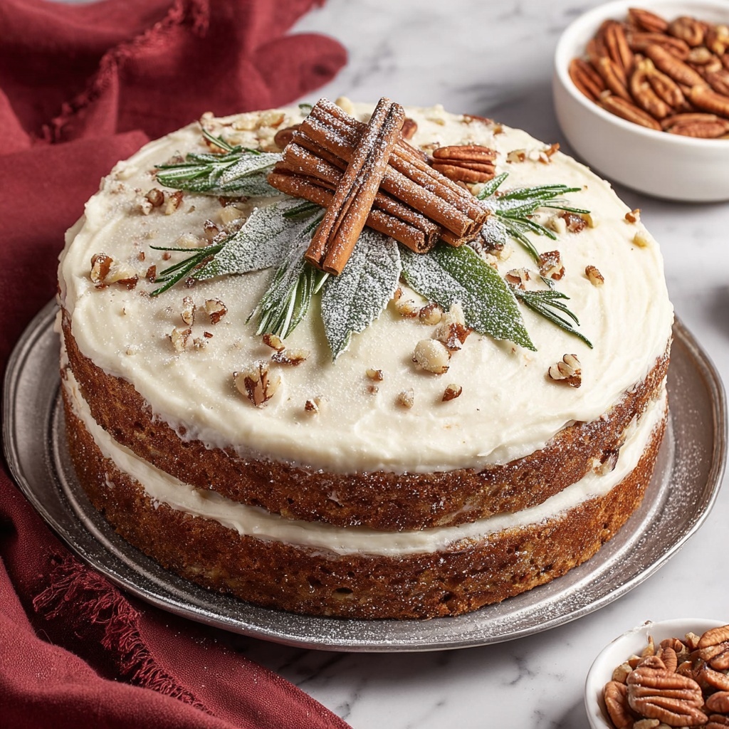 Spiced Raisin Cake with Vanilla Frosting Recipe - Recipe Image