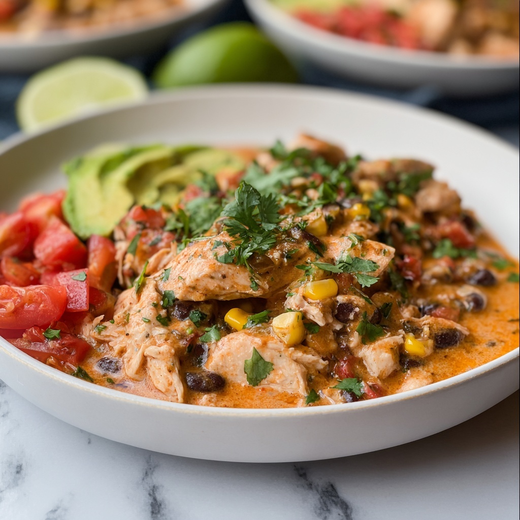 Crockpot Fiesta Chicken Recipe - Recipe Image