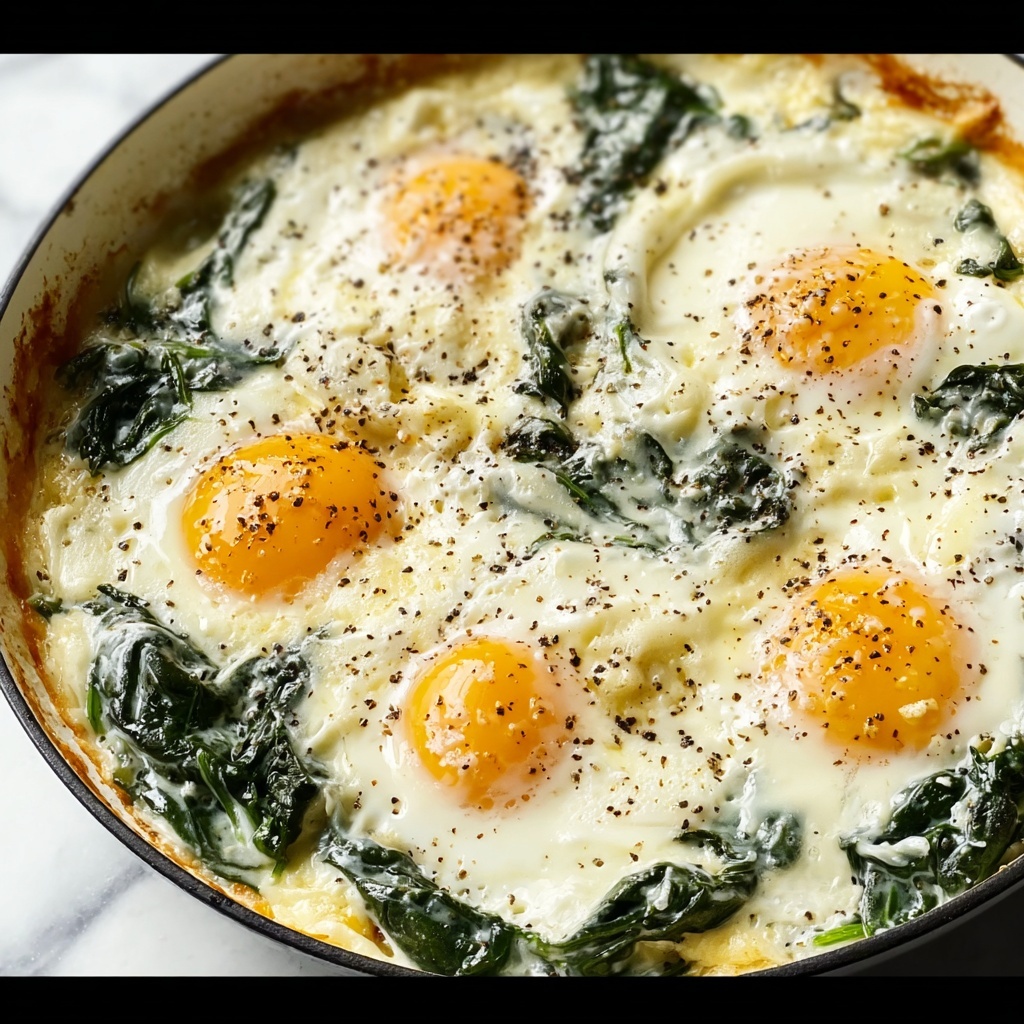 Baked Eggs Florentine Recipe - Recipe Image