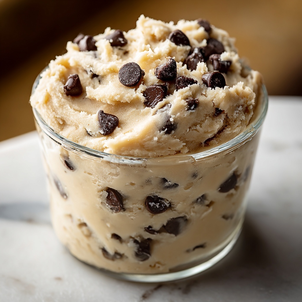 Protein Cookie Dough with Chickpeas and Chocolate Chips Recipe - Recipe Image