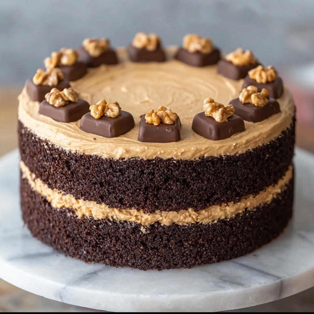 Peanut Butter Chocolate Layer Cake Recipe - Recipe Image