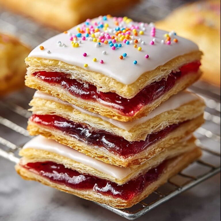 Protein Pop Tarts with Strawberry Jam and Vanilla Glaze Recipe
