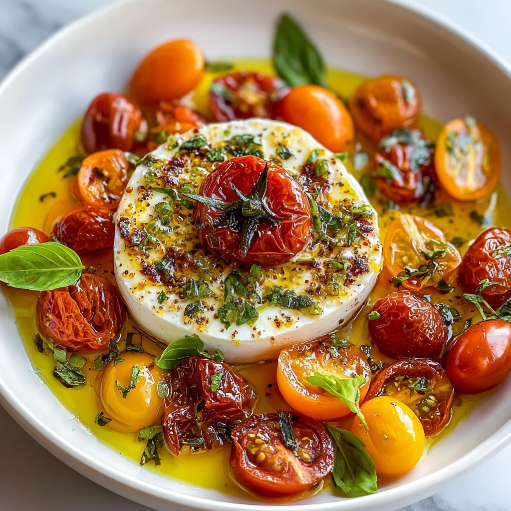 Burrata & Oven Roasted Tomato Salad Recipe - Recipe Image
