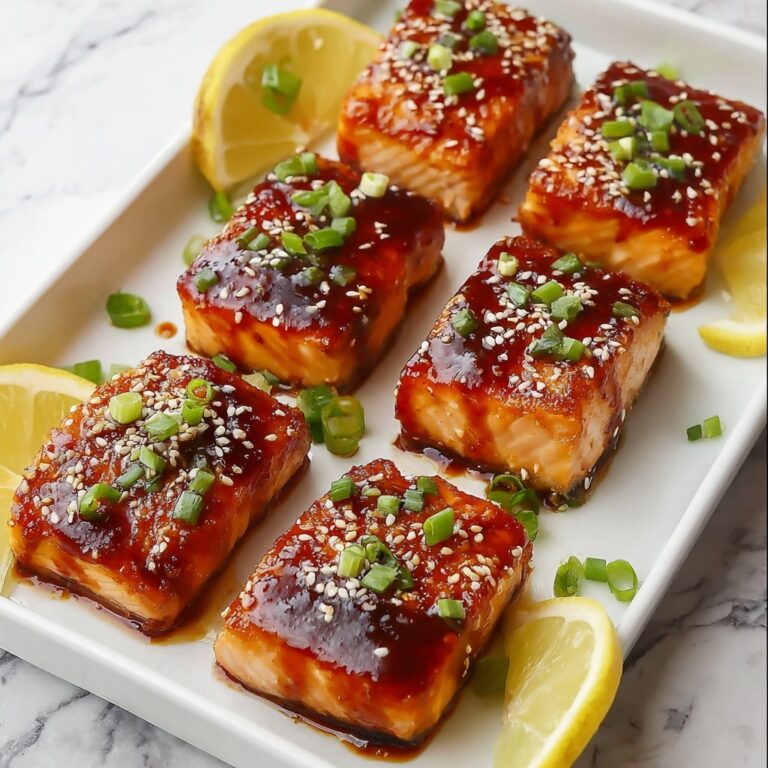 Honey Garlic Salmon Bites Recipe