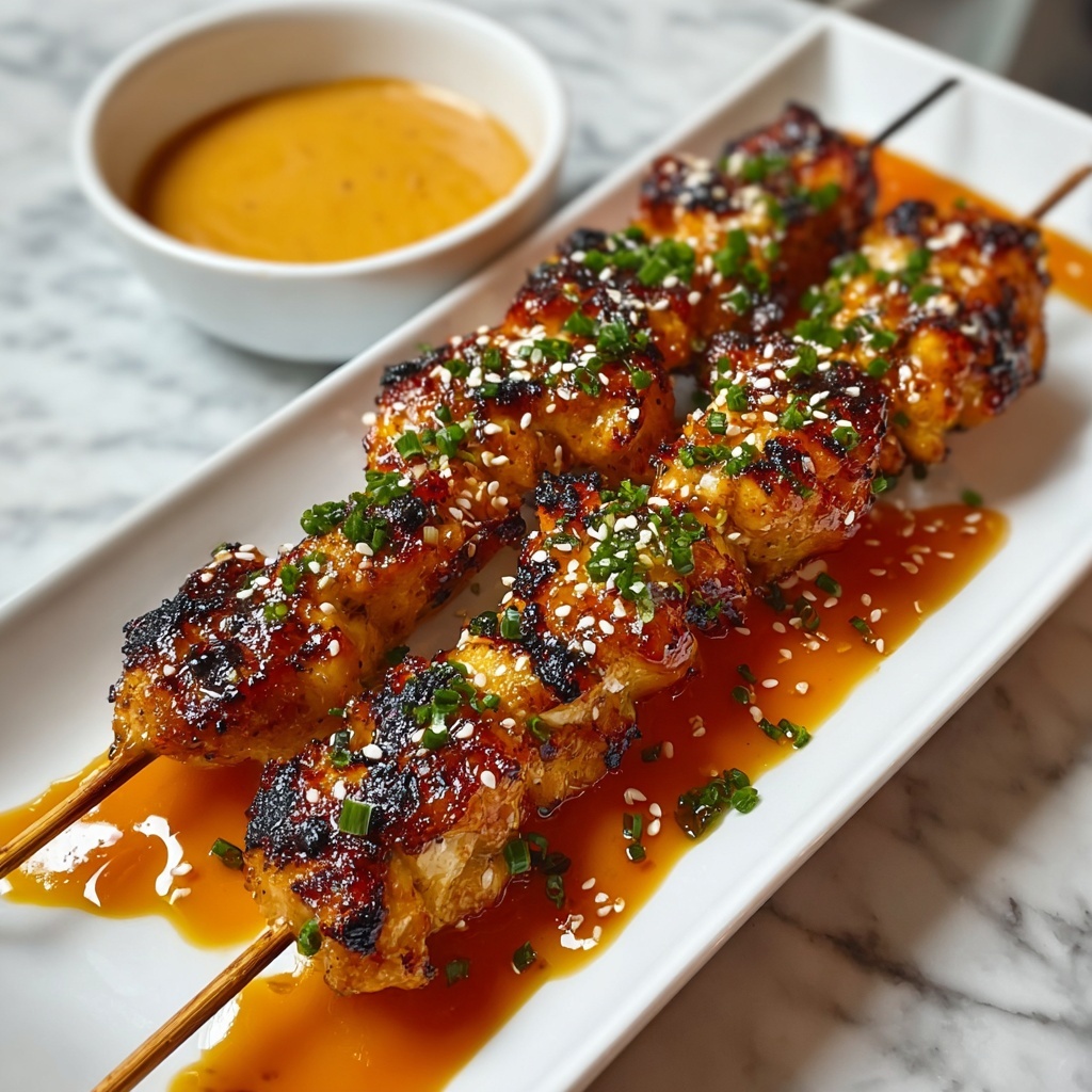 Bang Bang Chicken Skewers with Spicy Mayo Sauce Recipe - Recipe Image