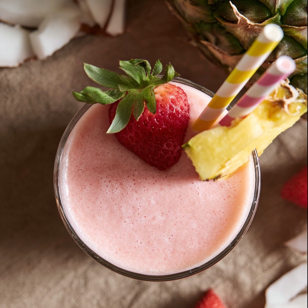 Strawberry Piña Colada Smoothie Recipe - Recipe Image