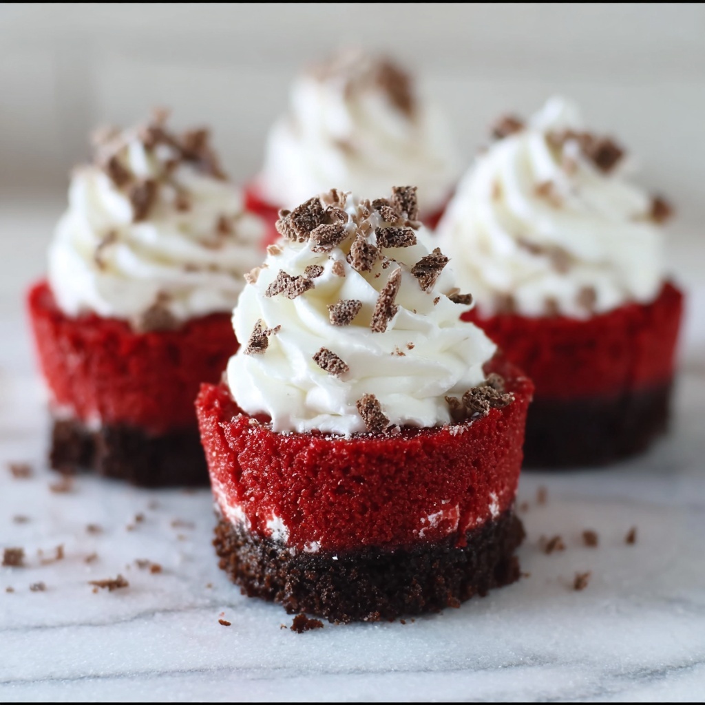 Red Velvet Cheesecake Mini Pies Recipe - Recipe Image