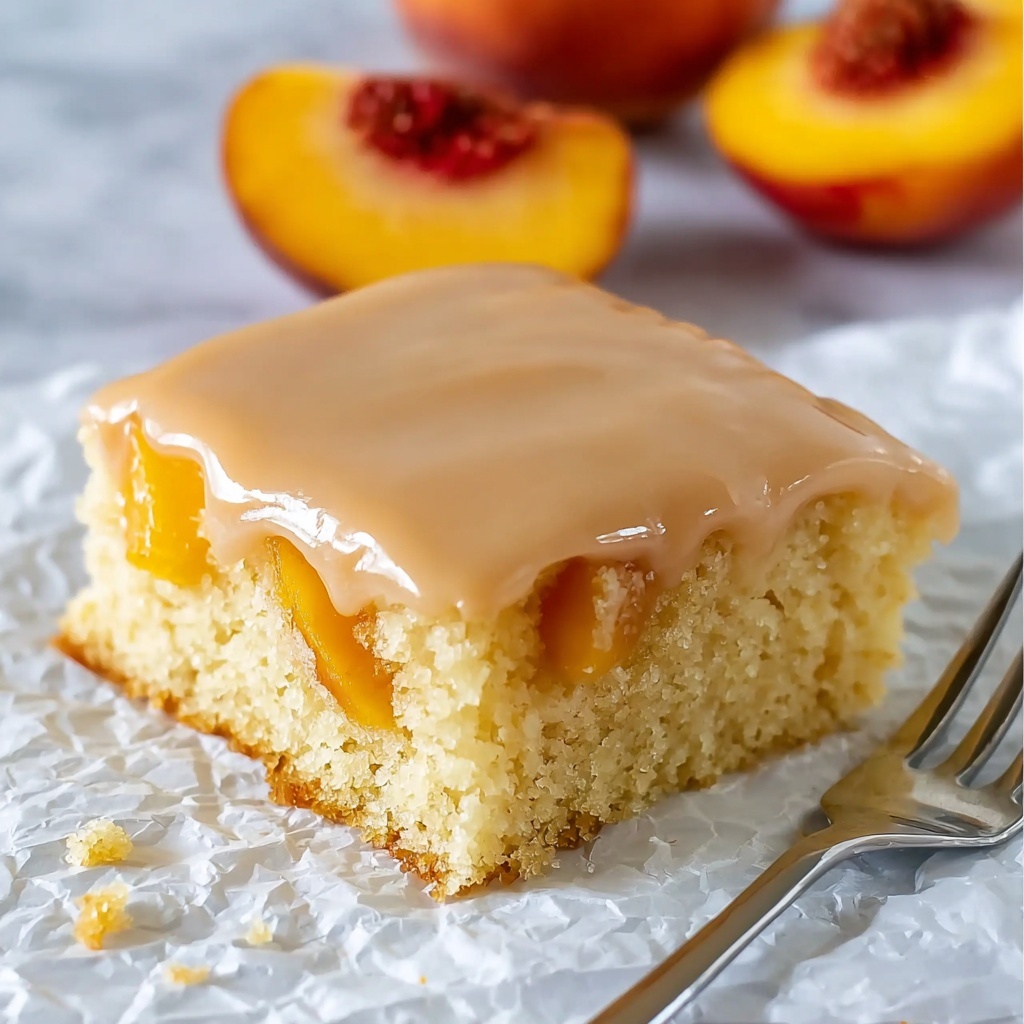 Brown Sugar Peach Cake Recipe - Recipe Image