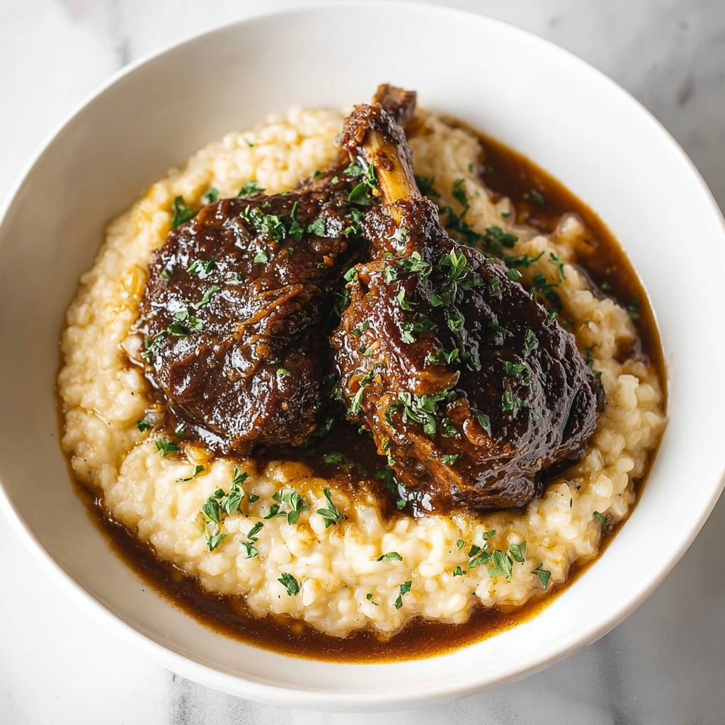 Braised Lamb Shanks in Red Wine with Root Vegetables Recipe - Recipe Image