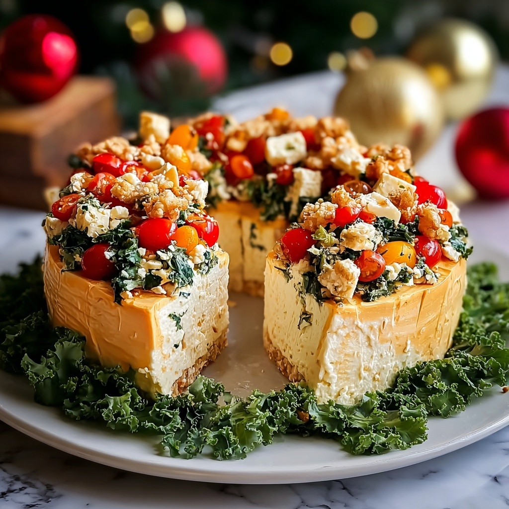 Christmas Taco Cheese Ball Wreath Recipe - Recipe Image