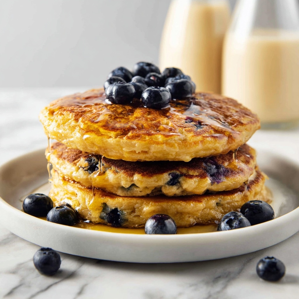 Blueberry Oatmeal Pancakes Recipe - Recipe Image