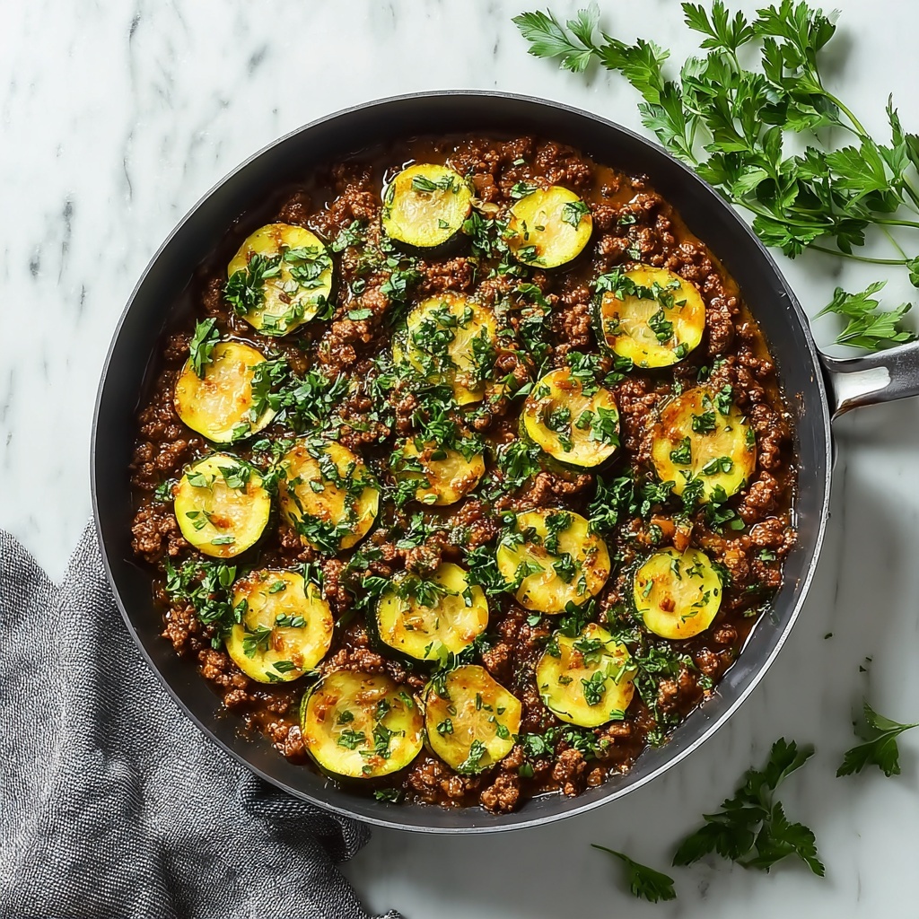 Ground Turkey and Zucchini Skillet Recipe - Recipe Image