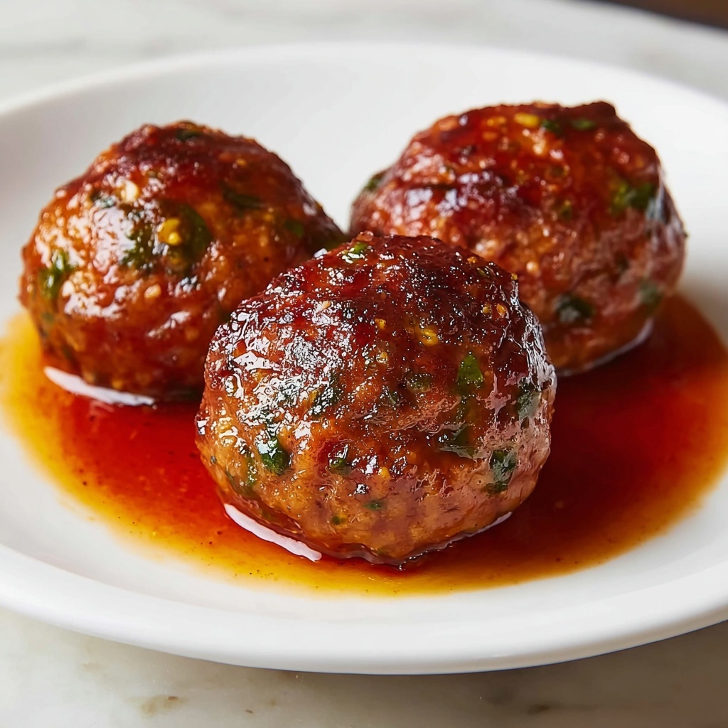 Honey Barbecue Chicken Meatballs Recipe - Recipe Image
