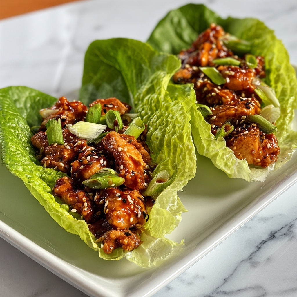 Teriyaki Chicken Lettuce Wraps Recipe - Recipe Image