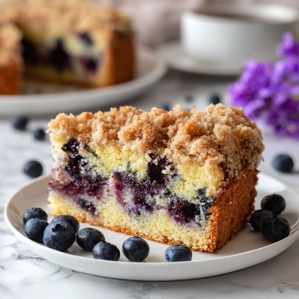 Blueberry Sour Cream Coffee Cake Recipe - Recipe Image