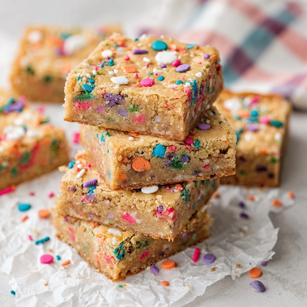 Funfetti Blondies Recipe - Recipe Image