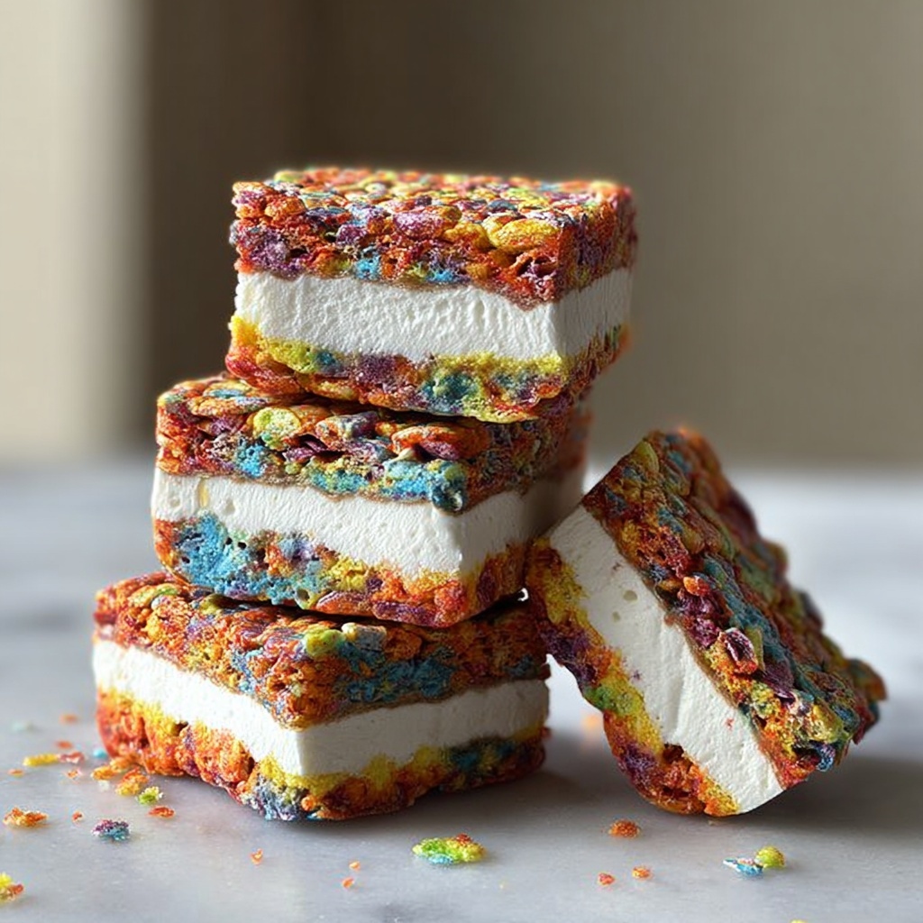 Cereal Ice Cream Sandwiches Recipe - Recipe Image