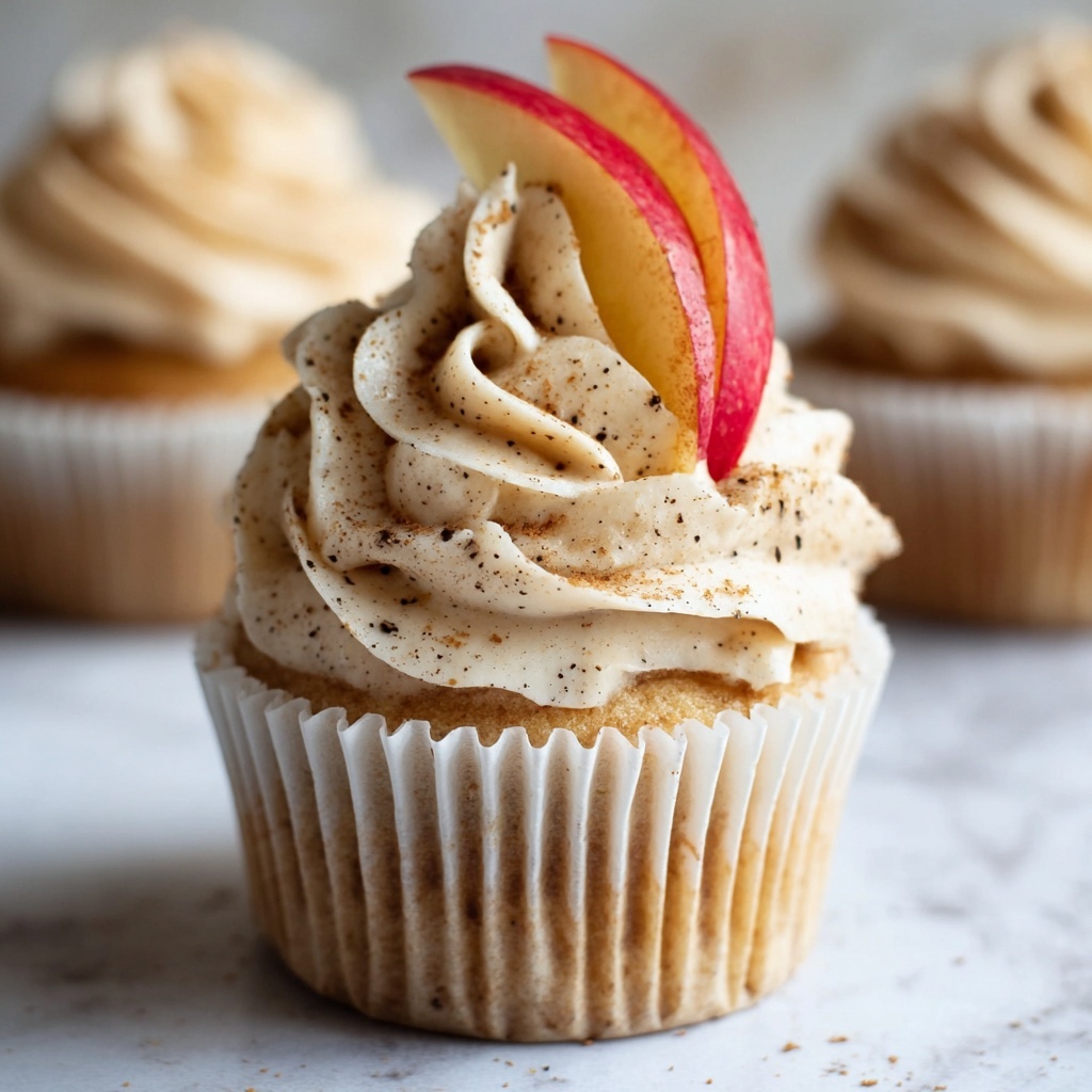 Apple Pie Cupcakes with Cinnamon Frosting Recipe - Recipe Image