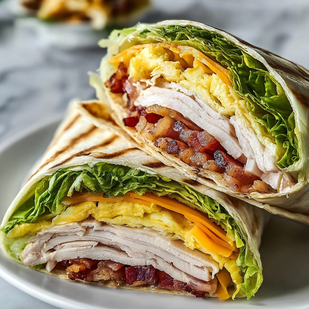 Turkey Ranch Club Wraps Recipe - Recipe Image