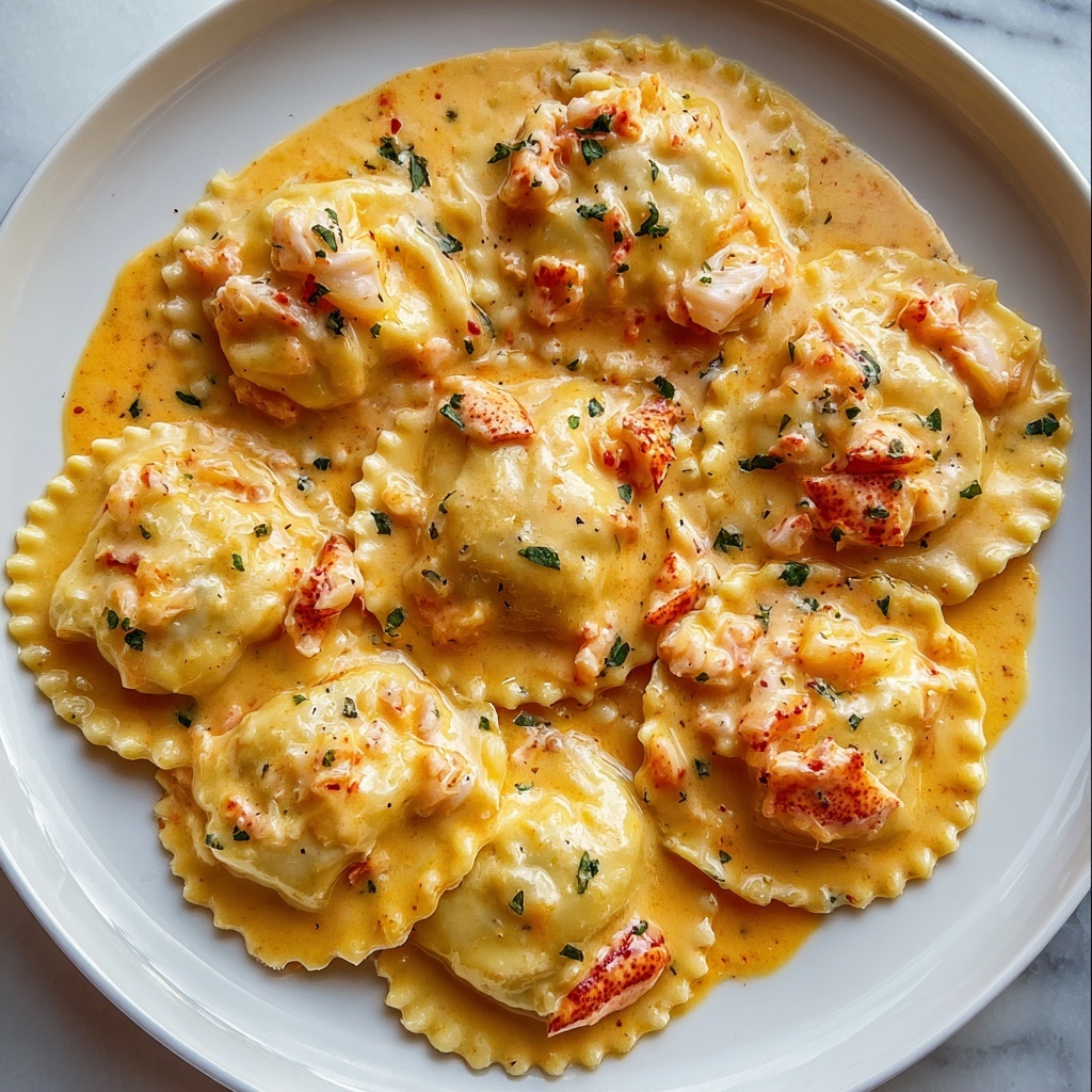 Lobster Ravioli in Lemon Butter Sauce Recipe - Recipe Image