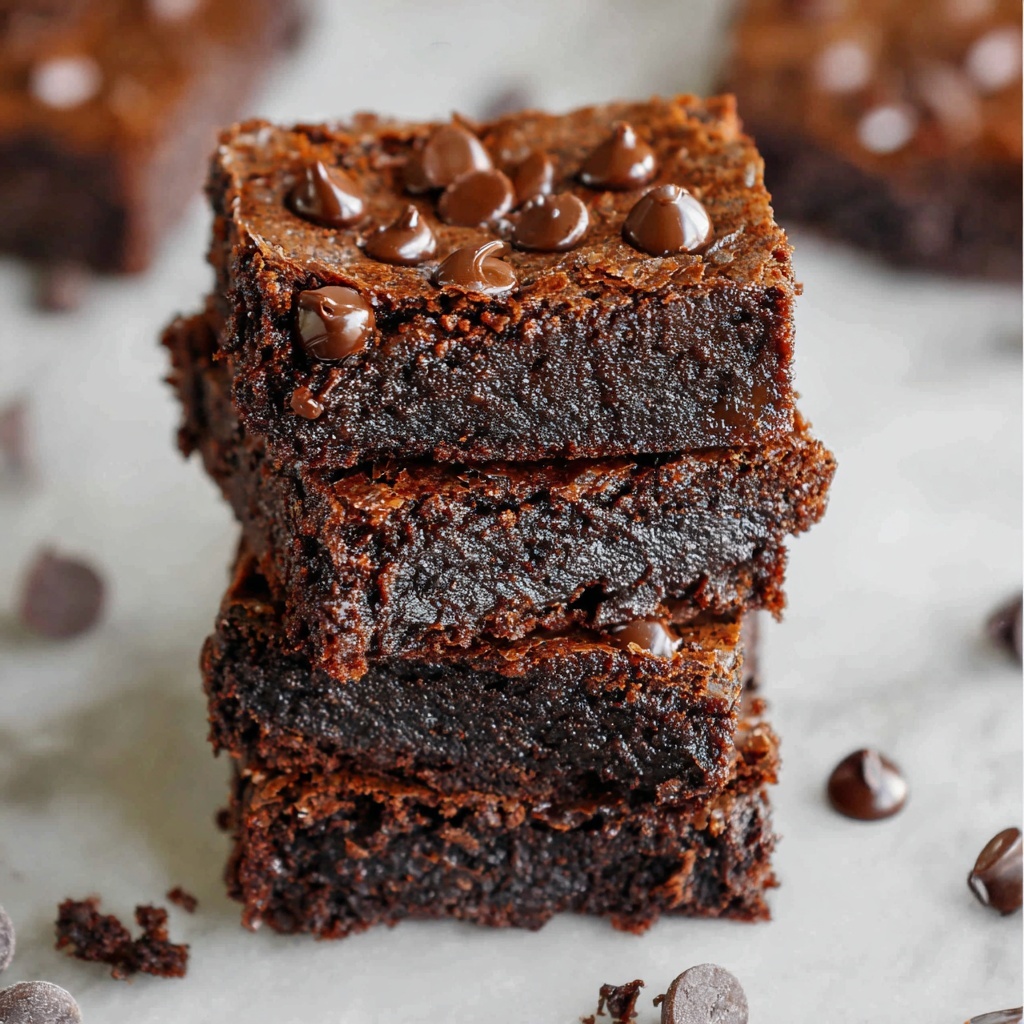 Vegan Zucchini Brownies Without Added Sugar Recipe - Recipe Image