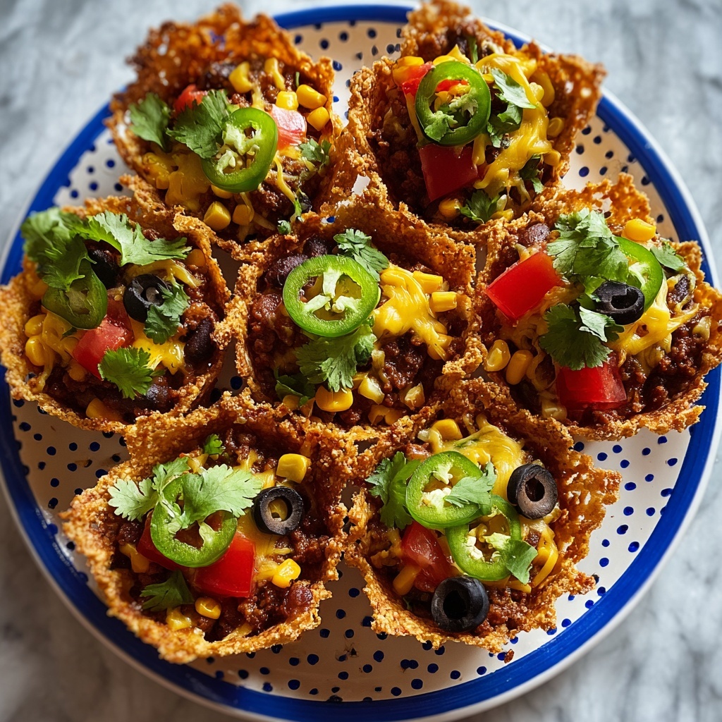 Spicy Mexican Taco Cupcakes Recipe - Recipe Image