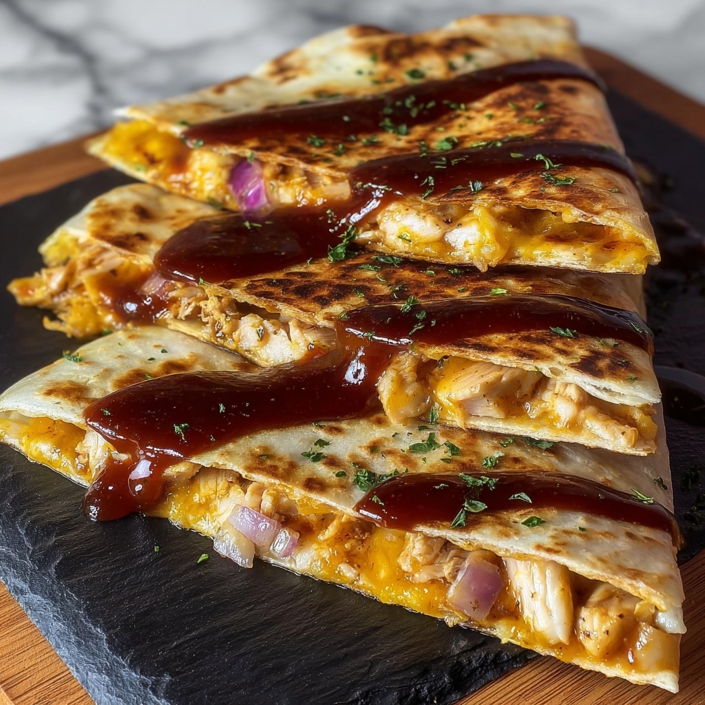 Hot Honey BBQ Chicken Quesadillas Recipe - Recipe Image