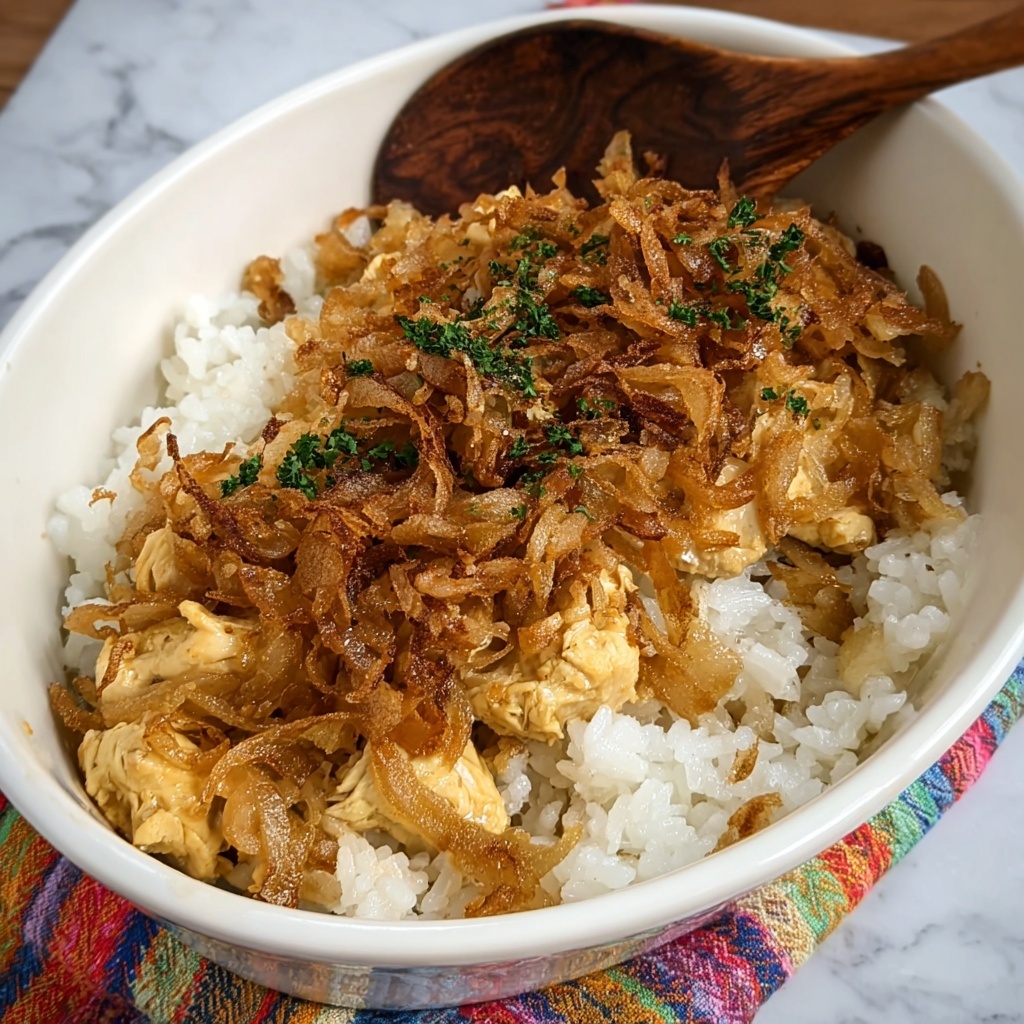 Creamy French Onion Chicken Casserole Recipe - Recipe Image